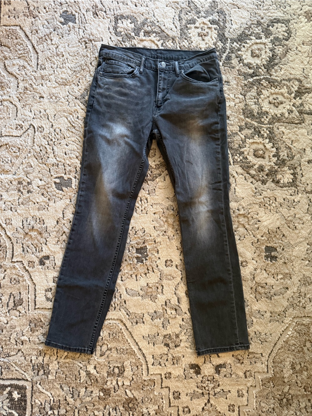Levi's Men’s Skinny Jeans in Faded Black